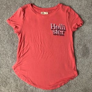 Hollister Size XS Coral Tee